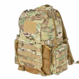 ZAINO TATTICO CON PORTA ELMETTO MULTICAM